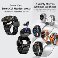 Audífonos TWS Impermeables Nuevos de Fábrica al por Mayor, Finos como 13 mm, Combinación de Reloj Inteligente y Audífonos, Diseño Plegable, Auriculares Ocultos