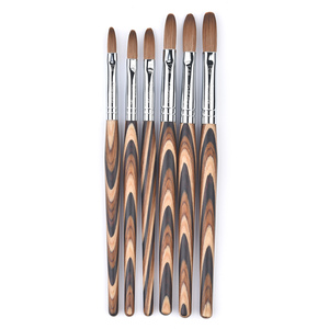 KADS Kolinsky Acrylic <b>Nail</b> Brush 100% Pure With Wooden Handle Sable 6#-16# <b>Nail</b> Art Acrylic Crystal Brush Customized logo - Product Image 5