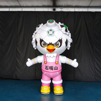 Costume de mascotte gonflable Longgang Hot Soccer Eagle en tissu Oxford pour adulte, personnage de dessin animé pour événements et défilés