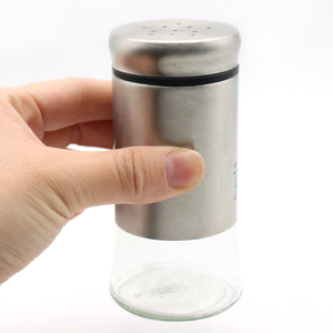 Vaso del condimento del sale e del pepe dell'agitatore del condimento dell'acciaio inossidabile 140ml per la cucina - Product Image 6