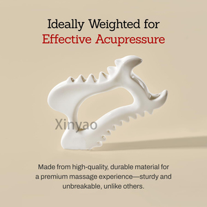Outil de massage corporel en céramique Gua Sha avec logo personnalisé, outil de lifting du visage et du corps coréen, soulagement musculaire, planche de massage, drainage lymphatique - Product Image 5