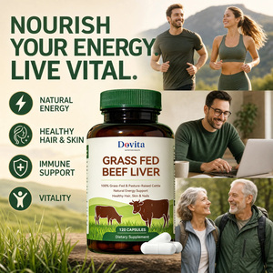 Cápsulas de Hígado de Res Alimentado con Pasto, 100% Puro, para la Salud del Hígado, Desintoxicación, Apoyo Inmunológico y Bienestar Adulto, 120 Unidades, Venta al Por Mayor, OEM, ODM - Product Image 3