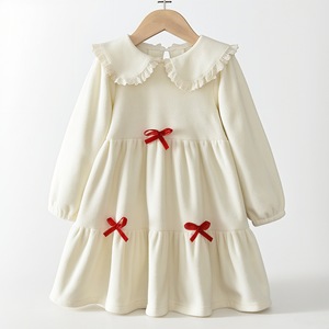Ropa Infantil de Primavera Vestido de Princesa de Manga Larga con Estampado <span class=keywords><strong>Retro</strong></span> Plisado <span class=keywords><strong>para</strong></span> <span class=keywords><strong>Niñas</strong></span> Estilo Europeo y Americano - Product Image 3