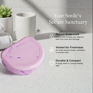 Logo Personnalisé Portable Plastique Boîte de Contention Orthodontique Magnétique Boîte de Rangement pour Prothèse Dentaire Mign - Product Image 5
