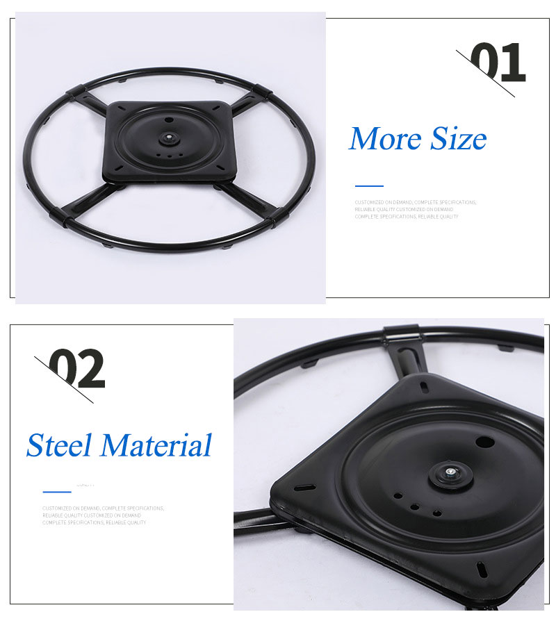 24 Inch Furniture Ring Base W Swivel Replacement With 10 Inch Plate For Recliner Chairs VT-00002