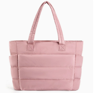 Sac fourre-tout matelassé isotherme grande capacité, sac à bandoulière avec fermeture éclair, sac de shopping minimaliste pour usage quotidien - Product Image 3