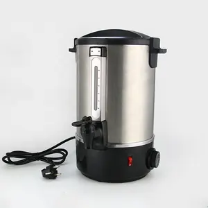 Ketel Air Minum Elektrik Komersial 6L-35L, Ketel Air Teh Kopi Lapisan Ganda