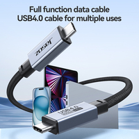 Jasoz 40 Gbit/s USB4-Datenkabel Kurzes USB C bis Typ C PD 240w USB3.1 3.2 Thunderbolt 5A für Drucker Computer USB-Kabel Typ C.
