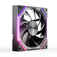 Ventilateur de refroidissement pour boîtier PC Asiahorse Wholesale Infinity Mirror Reverse Forward 140mm ARGB Hydro Bearing 89.77CFM à haut débit d'air PWM