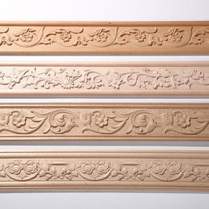 Tongyang แม่พิมพ์ไม้แกะสลักลายนูนสไตล์ยุโรปกรอบประตูเพดานตกแต่งขอบขอบขอบไม้บีชเยอรมัน - Product Image 1