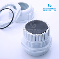 Presse-étoupe en nylon étanche IP68 Leinuoer, modèle LNE-K, couleur gris, pour câbles d'équipements électriques industriels basse/haut tension, taille PG13.5