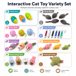 Jouet interactif pour chat en sisal tressé, écologique et durable – Résistant aux morsures, anti-ennui, nettoyage des dents, usage quotidien en intérieur - Product Image 5