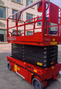 खेतों और निर्माण क्षेत्रों में उपयोग किया जाने वाला विद्युत कैंची लिफ्ट मंच - Product Image 5