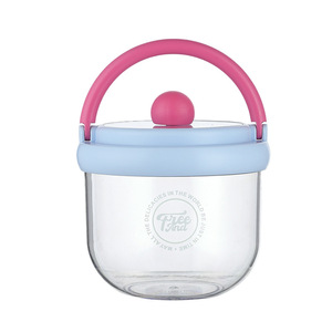 Tazón de yogur portátil Tree Land con tapa y cuchara, lonchera redonda para adultos, contenedor de alimentos reutilizable de 500 ml - Product Image 3