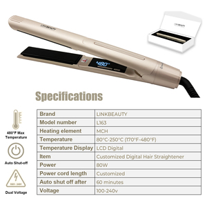 Fer plat en céramique titane personnalisé OEM fer à lisser ionique professionnel et boucleur pour salon à domicile - Product Image 2