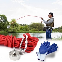 Kit d'aimants de pêche en néodyme à coque robuste en acier inoxydable pour la détection de métaux et la recherche de trésors - Idéal pour le dropshipping industriel