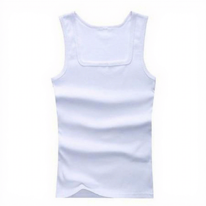 Men's <b>Blue</b> Sleeveless V-Neck Tank <b>Top</b> Solid Knitted Breathable Casual <b>Vest</b> - Product Image 5