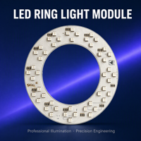 Circuit imprimé LED RGB personnalisé en forme d'anneau, multicolore, pour éclairage annulaire de selfie et lampe décorative de scène