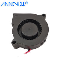 Ventilateur soufflant industriel robuste 24V DC 5015 à roulement à billes en plastique IP67/IP68 avec certifications CE RoHS pour machine CNC et découpeuse laser