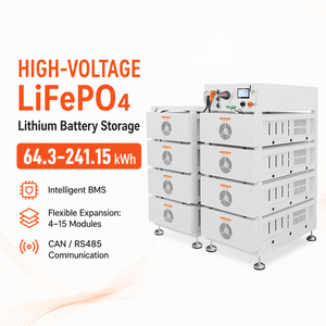 Paquete de Baterías de Litio de Ciclo Profundo de Alto Voltaje Apilables de 160 kWh, Equipo de Almacenamiento de Energía Solar Comercial - Product Image 2