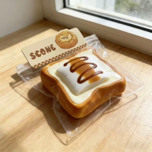 Pastel de Arroz Asado al Carbón, Estilo Malvavisco, Silicona de Grado Alimenticio, Suave y Elástico, Sabor Original, Diseño de Dibujos Animados, Temática de Miestenia - Product Image 2