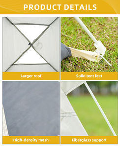 Tente de camping personnalisable à installation rapide <span class=keywords><strong>abri</strong></span> extérieur respirant et coupe-vent résistant aux UV - Product Image 5