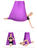 KG684 Hamac de yoga aérien pliable portable pour l'extérieur, chaise suspendue, chaise longue de camping intérieure/extérieure en polyester, logo personnalisé OEM