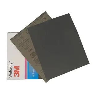 Lateks kağıt su geçirmez parlatma zımpara kağıdı siyah zımpara #60-#2000 silisyum karbür taşlama suya dayanıklı zımpara