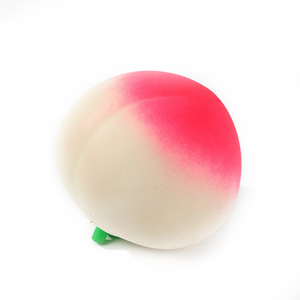 Pelotas Antiestrés con Forma de Durazno, Juguetes Blandos de Frutas, Pelotas Elásticas para Apretar, Juguetes Portátiles de Descompresión para Adultos y Niños - Product Image 1