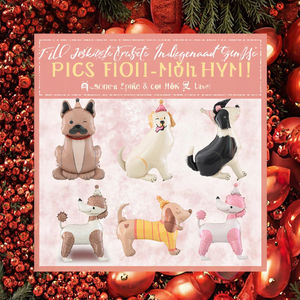 Ballons de fête d'anniversaire pour chien, motifs de races variées, y compris <span class=keywords><strong>Caniche</strong></span>, Teckel, Berger, Bouledogue, <span class=keywords><strong>Labrador</strong></span>, pour les propriétaires d'animaux - Product Image 2