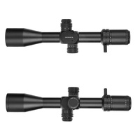 Lunette de visée tactique de chasse BoWei 4-16X44 FFP avec tube de 30 mm, illumination rouge et parallaxe latérale