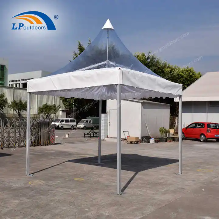 10x10ft waterproof transparent roof pagoda tent for musical party event