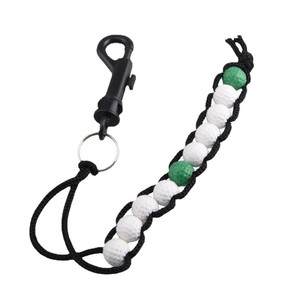 Compteur de points de golf à perles croisées avec porte-cartes et accessoires en plastique et nylon - Product Image 1
