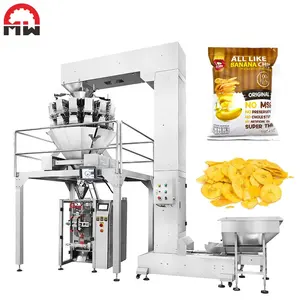 Macchina imballatrice automatica delle patatine fritte d'imballaggio delle patatine fritte della banana del macchinario di oumaiwei con azoto