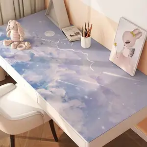 Cute 3D Print Table Mat PU Leather Placemat Place Mats Dining Table Leather Table Mat Set For Household Use