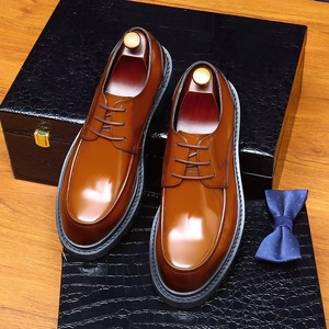 British Trendy <b>Male</b> Business Dress Leather Shoes Casual Breathable Slip <b>on</b> for Men Loafers Men Formal Wedding Shoes Wholesale - Product Image 3