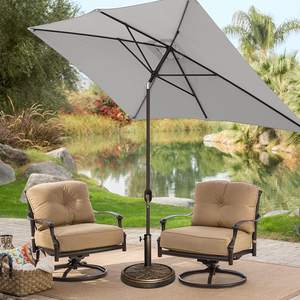 Sombrilla <span class=keywords><strong>Rectangular</strong></span> con Marco de Acero para Exteriores, Sombrilla Ligera para Playa, Restaurante, Comedor, 200x300cm - Product Image 2