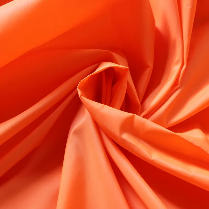 قماش نايلون برتقالي اللون سادة FD من النايلون البرتقالي للملابس