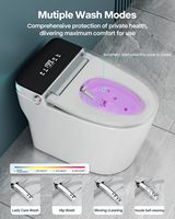 WC intelligent monobloc électrique avec télécommande, bidet intégré, pour salle de bain d'hôtel haut de gamme