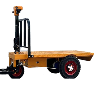 Construction Flatbed Trucks Warehouse Trolleys for Transporting Bricks Goods Feed Material Handling Environmentally Friendly and - Product Image 2