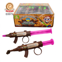 Mainan Promosi Bentuk Pistol Plastik Lucu Isi Selai Cokelat Manis Cair untuk Anak-Anak