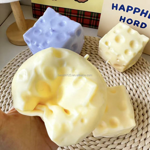6cm 7cm Ultra Smooth Cheese <b>Squishy</b> Toy Jelly Ball High Stretchability Super Soft Thick No Rebound Stress Relief Squeeze Toy - Product Image 3