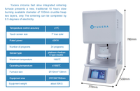 YUCERA F10 + Zirconia Sintering tanur, peralatan Lab gigi untuk Lab gigi
