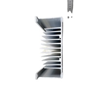 Radiateur en aluminium à ailettes découpées, prix d'usine, extrusion d'aluminium avec services de pliage, de découpe et de soudage