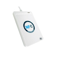 Lector de Tarjetas Inteligentes NFC USB Blanco, Lector de Tarjetas IC RFID de 13.56MHz