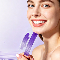 Bandes blanchissantes pour les dents PAP violettes, marque privée OEM, très vendues en ligne sur TikTok, pour protéger les dents