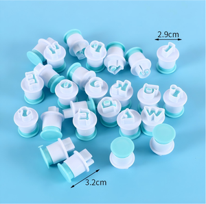 Oferta Especial: <span class=keywords><strong>Molde</strong></span> de Corte y Prensado de 26 Letras y Números para Fondant, Galletas y Bizcochos con Resorte, Herramientas para Decoración de Pasteles - Product Image 5