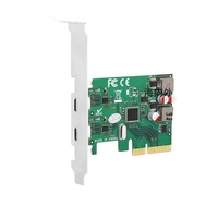 Carte d'extension interne PCIe vers Type-C, adaptateur 2 ports 3.1, 1 Gbit/s, sans pilote, modèle de bureau en stock HGZ2121