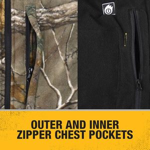 เสื้อกั๊กสำหรับล่าสัตว์ลาย Realtree Xtra Camo แบบกันลม ขนาดกลาง สำหรับผู้ชาย เหมาะสำหรับกิจกรรมกลางแจ้ง - Product Image 6