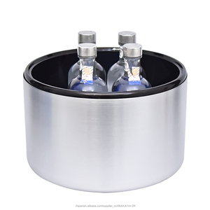 Botella de una sola mesa con claro pequeño cubo de hielo de metal pinzas del <span class=keywords><strong>vino</strong></span> de la botella de <span class=keywords><strong>vino</strong></span> - Product Image 4